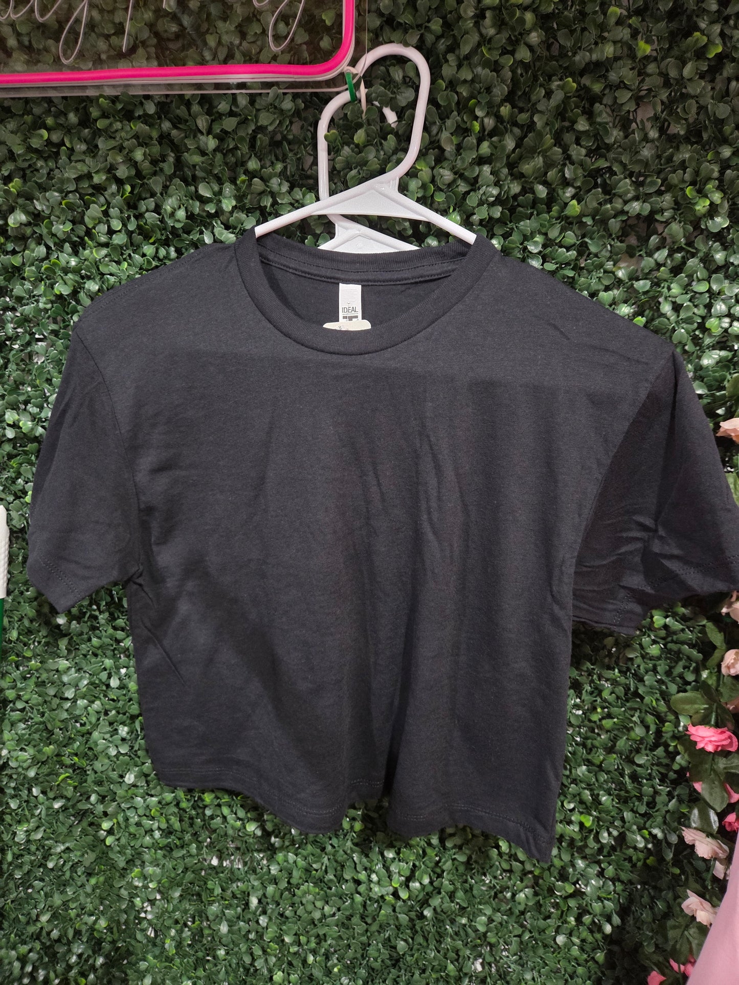 Black Crop Top Tee