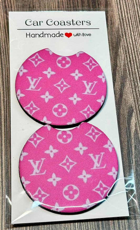 Pink LV Car Coaster