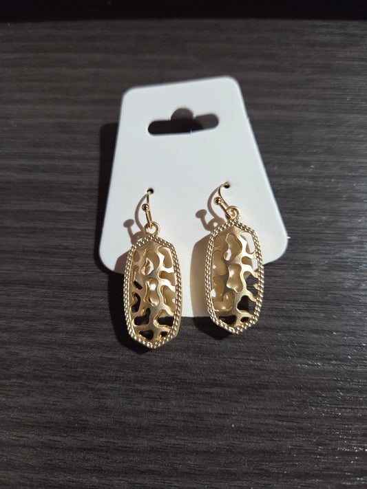 Gold Hollow Dangle