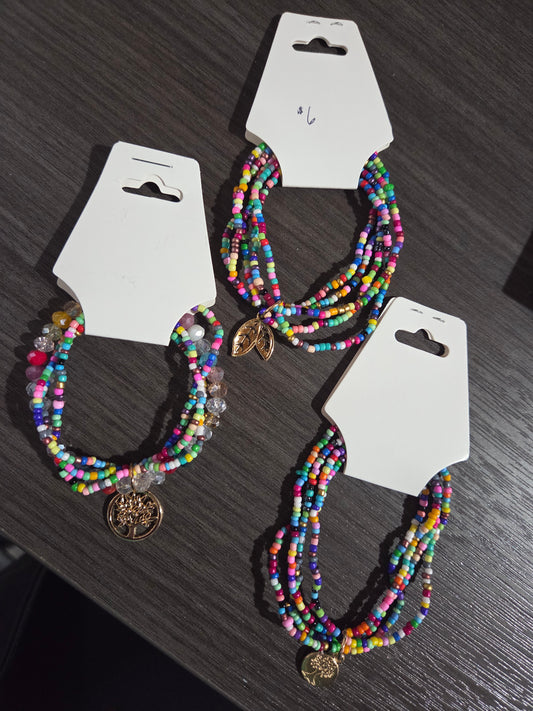 Multi Bead Bracelet Set