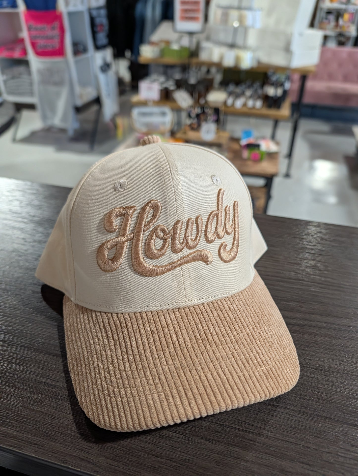 Howdy Puff Corduroy Hat