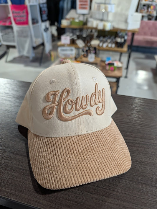 Howdy Puff Corduroy Hat