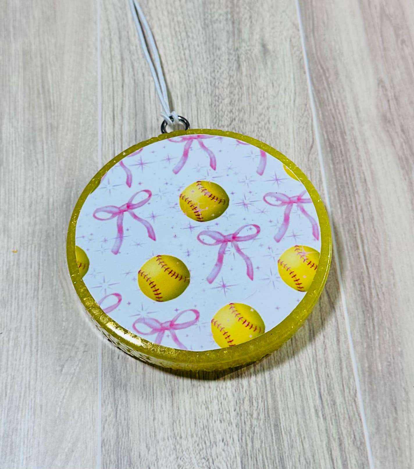 Softball Bows - Sugar Cookie
