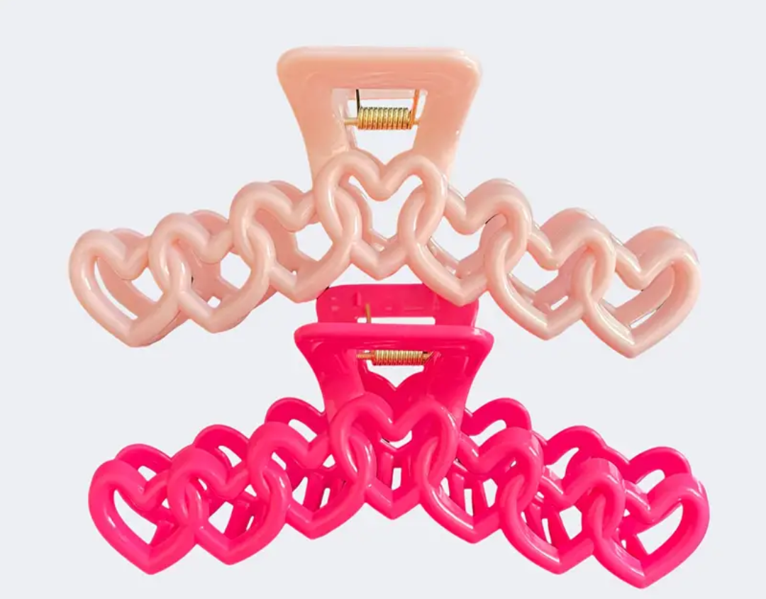 Heart Hair Clips