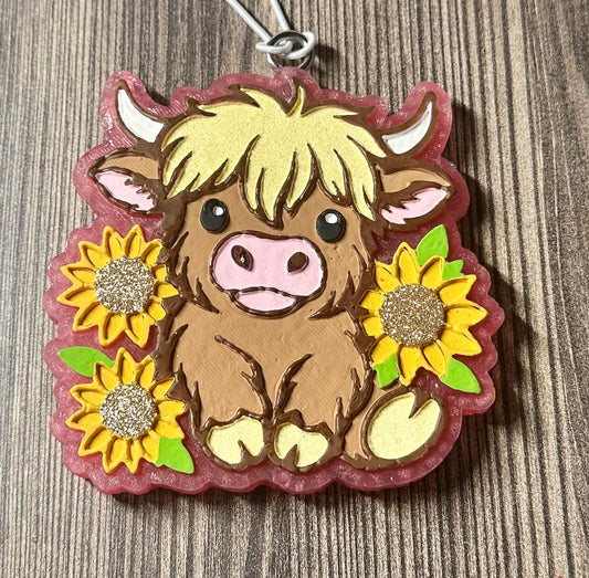 Sunflower Cow - Cowboy