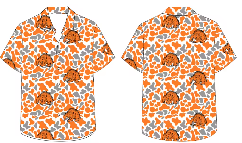 Camo Pines Button Up - Kids