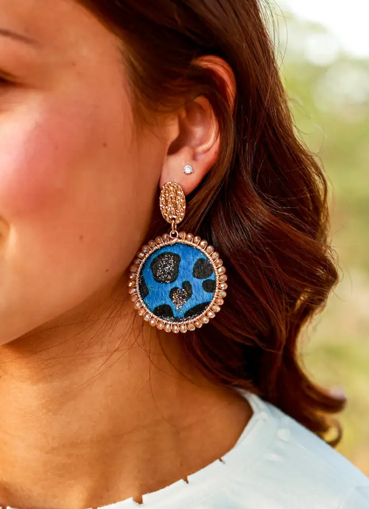 Blue Leopard Circle