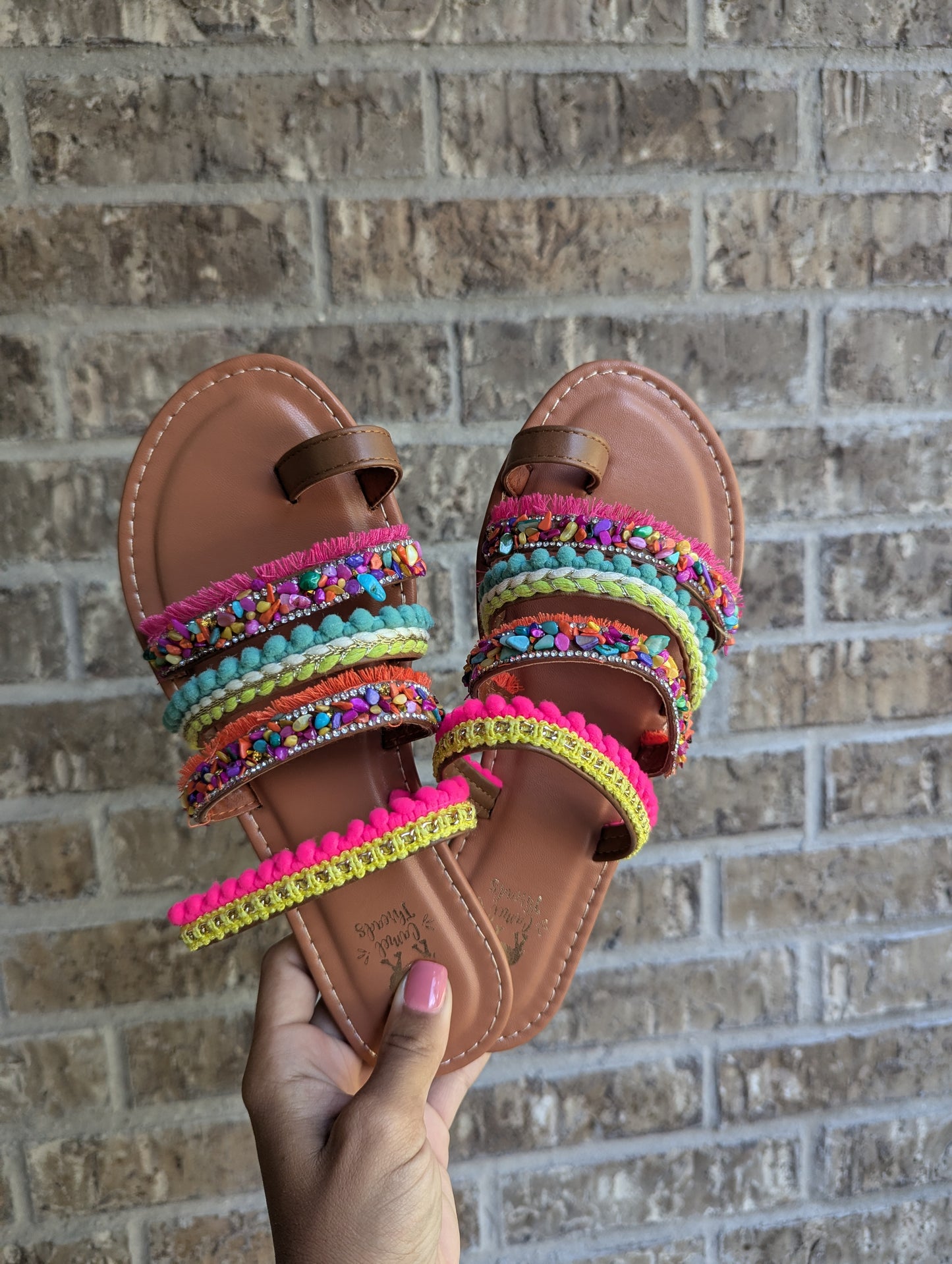 Boho Camel Sandals