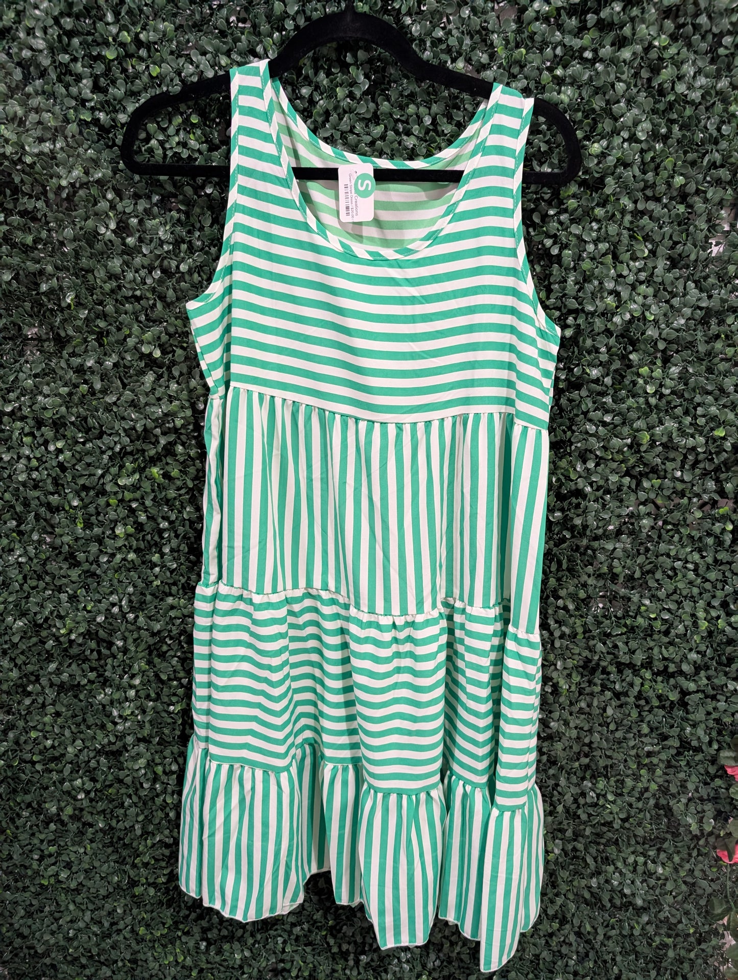 Green Stripe Dress