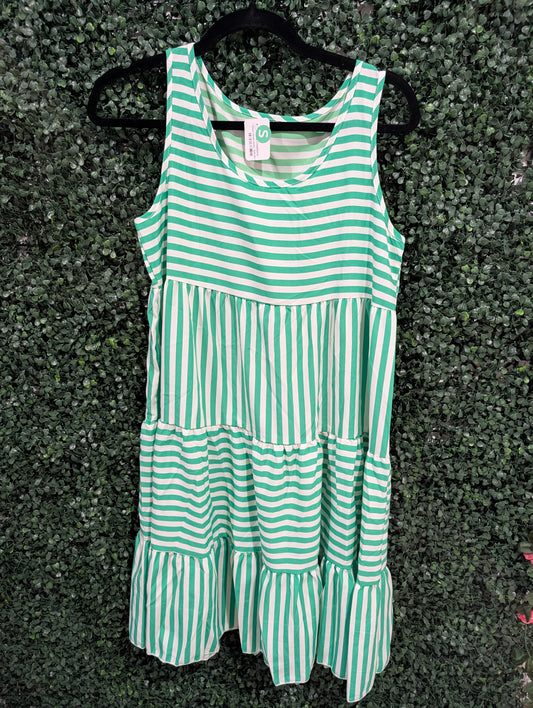 Green Stripe Dress