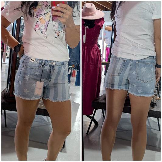 Stars & Stripes Shorts - Judy Blue