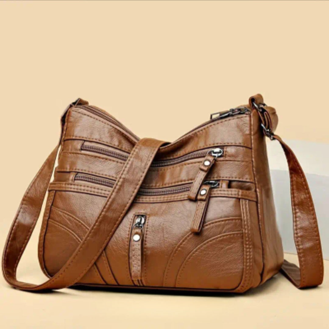 Brown Pleather Purse