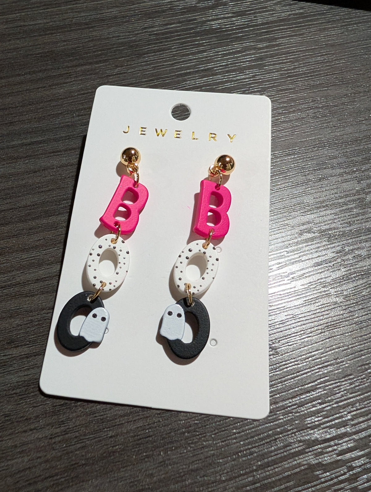 Pink B Boo Dangle