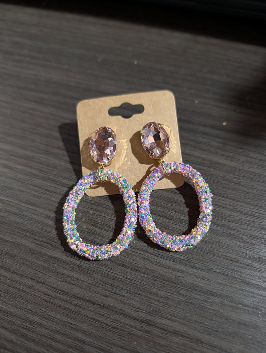 Pink Glitter Rhinestone