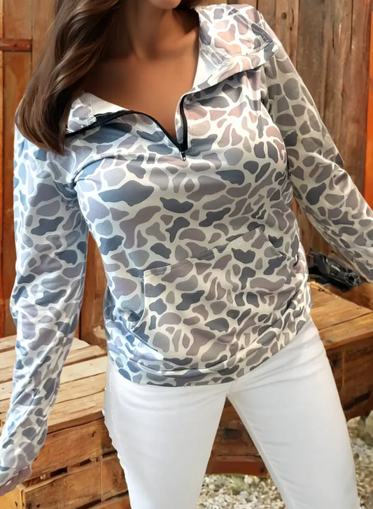 Camo Quarter Zip