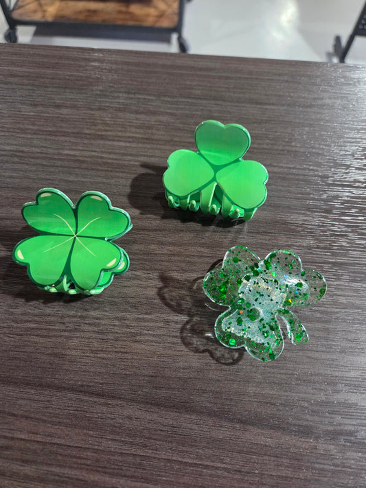 Clover Hair Clips
